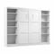 Bestar Bestar Pur Full Murphy Bed with 2 Shelving Units (109W) in White 26893-17 - alternate 1